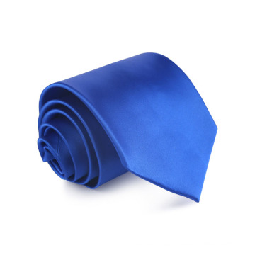 100% hecho a mano de seda jacquard tejido corbata Royal Blue